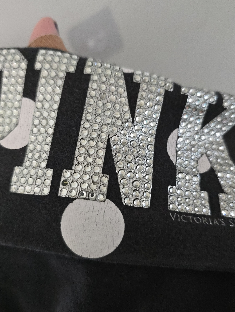 PINK Victoria Secret RARE Y2K 2010s Foldover Bling Flare Leggings Small Mcbling - Picture 15 of 15